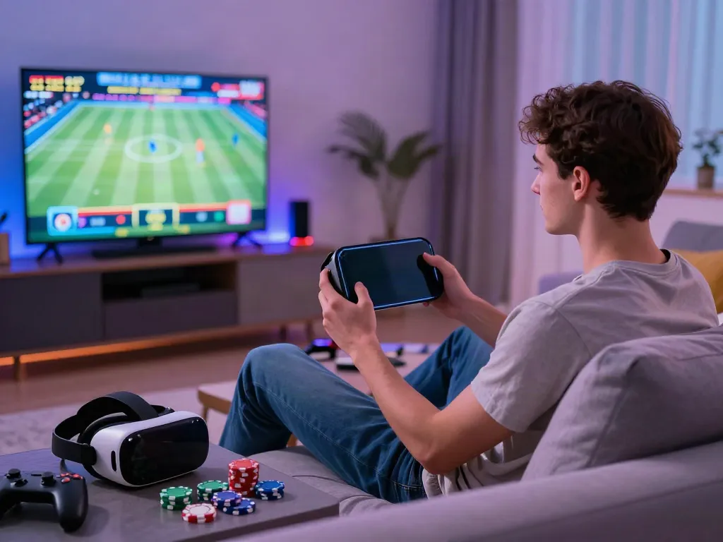 Engaging online gaming experience at https://ta88.network/ featuring a player enjoying a live casino game.