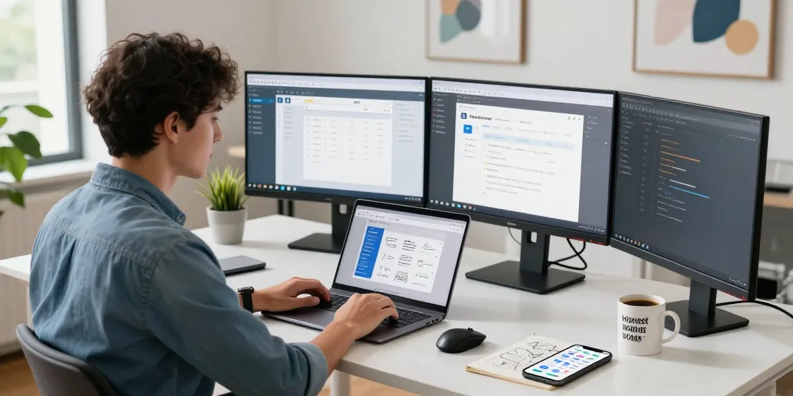 WPS Download in a modern office workspace with a professional engaged in productivity tasks