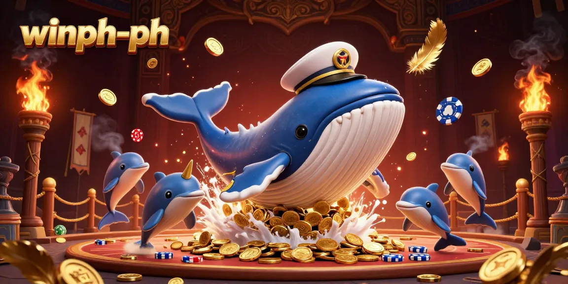 Experience thrilling gameplay at winph-ph with a vibrant casino scene featuring a whale, narwhal, and dolphins.
