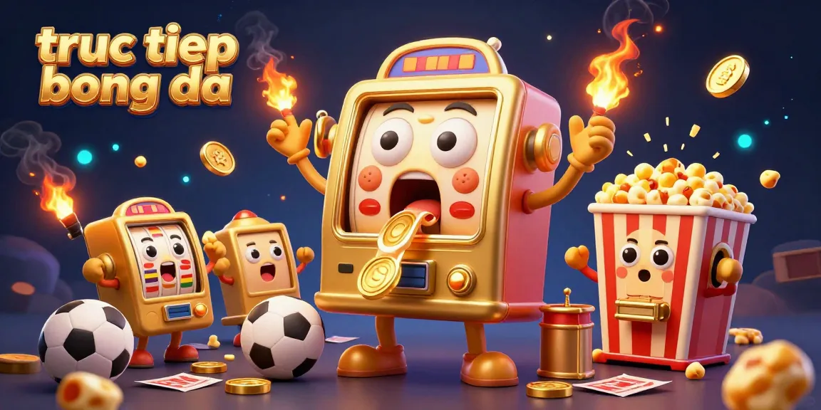 Experience truc tiep bong da excitement with slot machines, sports betting elements, and vibrant visuals.