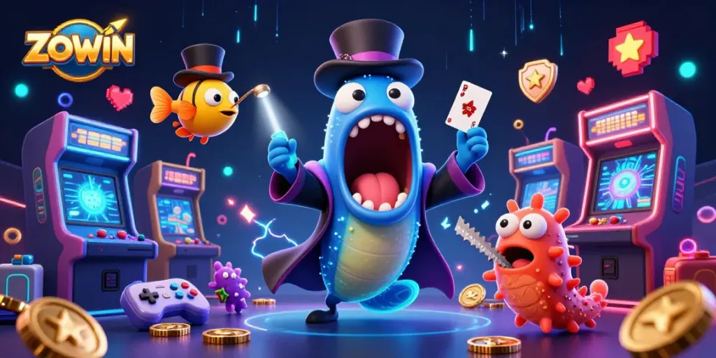 ZOWIN gaming scene with a magical deep-sea theme, showcasing unique casino elements for engaging gameplay.