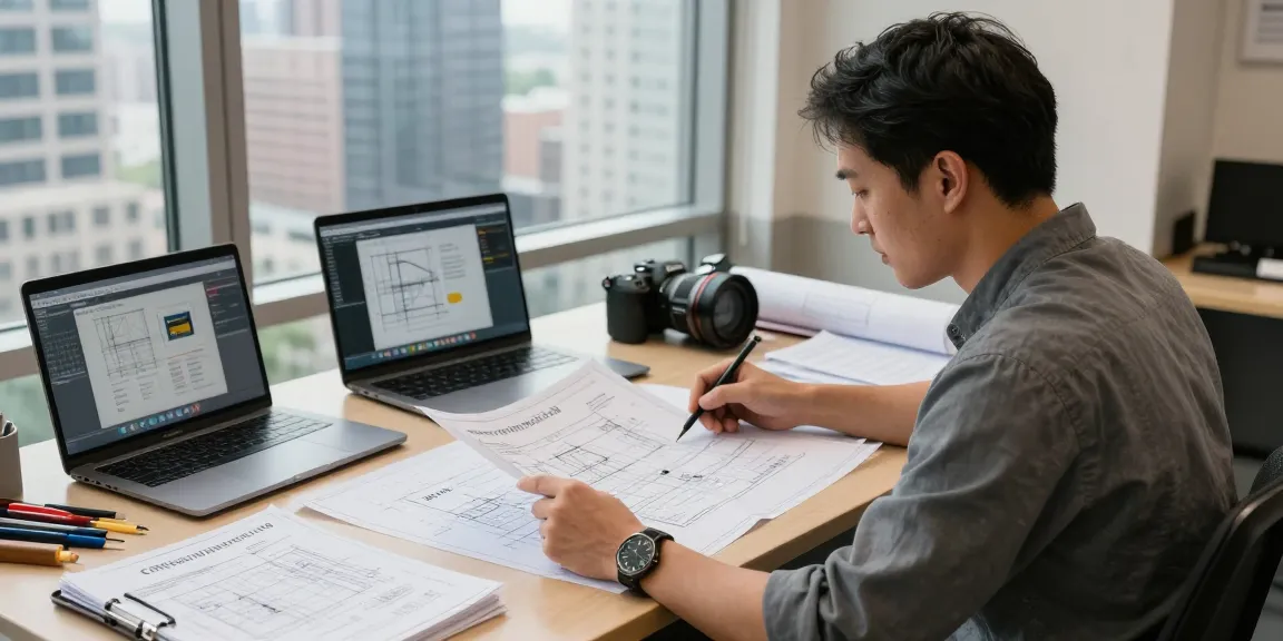 CRN Registration Canada process illustrated in professional engineering office with blueprints and software analysis.