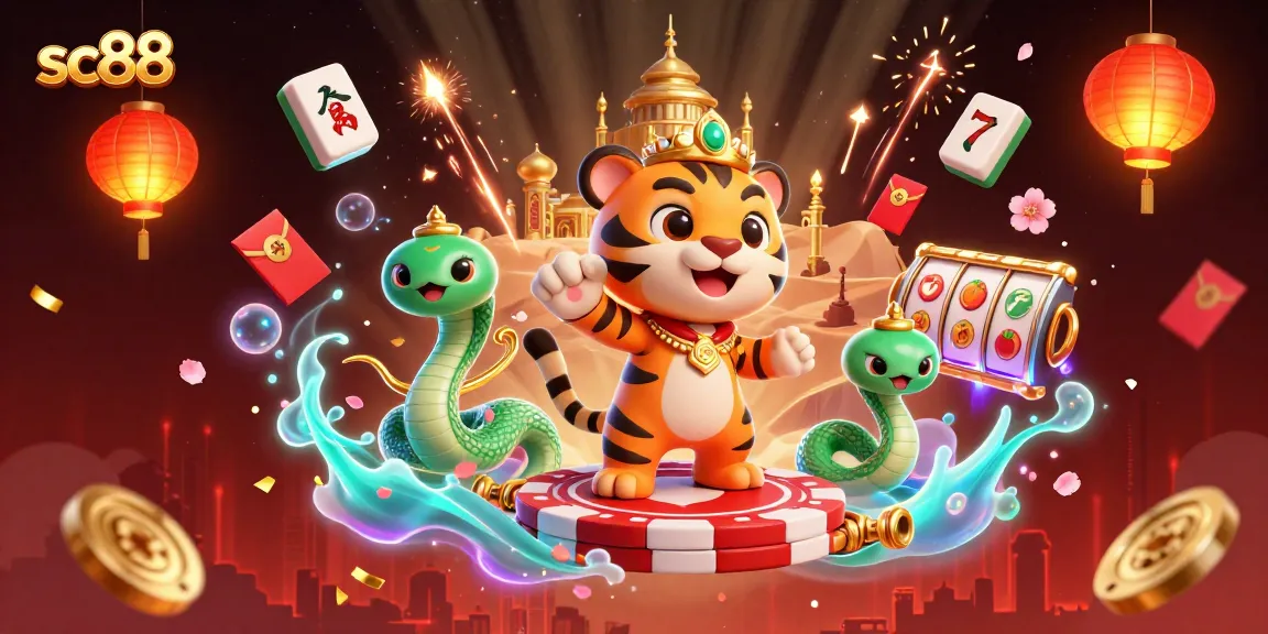 Experience the thrill of sc88 with a vibrant 3D casino journey featuring animated characters and rich game elements.