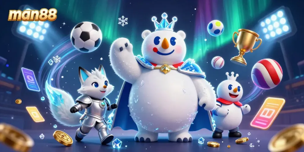 Bet on exciting games and win with man88 at a vibrant 3D casino scene.