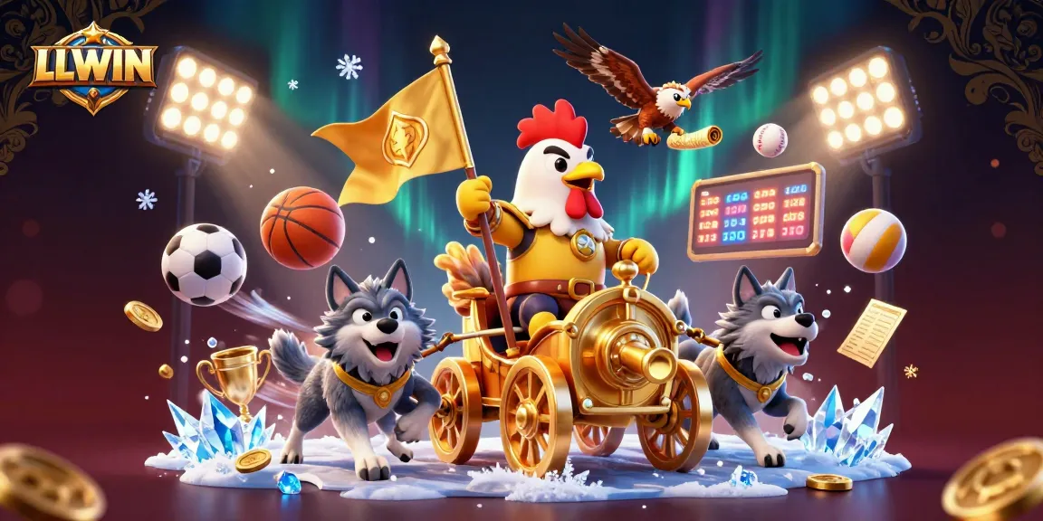Experience the thrill of LLWIN through dynamic sports and gambling elements in an ultra-detailed 3D scene.