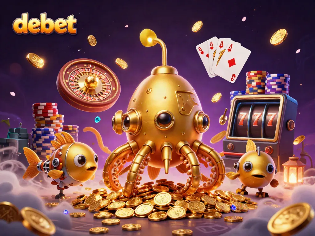 Engaging scene showcasing debet-themed 3D casino action with dynamic characters and game elements.