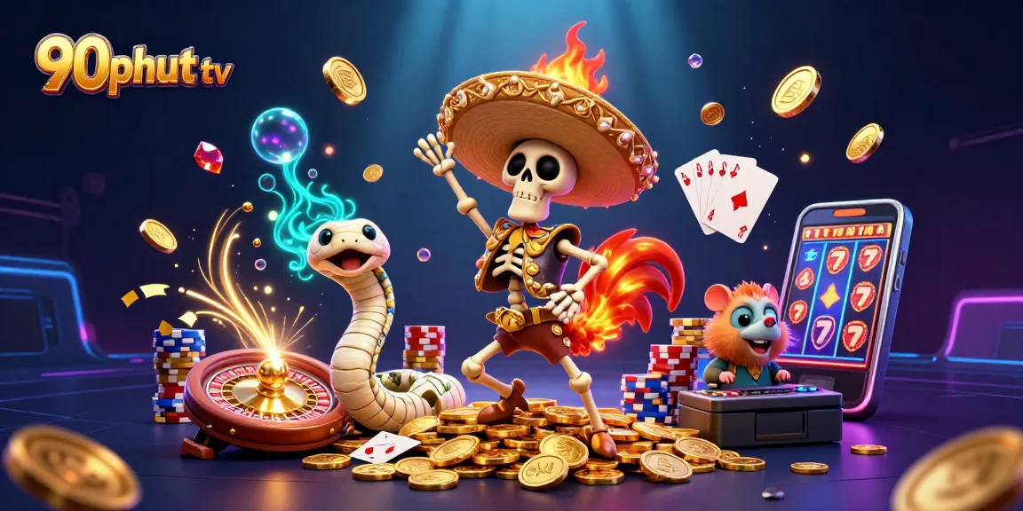 Experience thrilling action on 90phut tv with lively characters and dazzling casino elements.